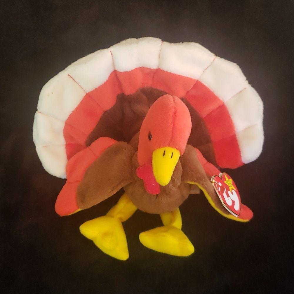 Vintage 1996 Ty Beanie Baby GOBBLES the Turkey - Picture 3 of 8